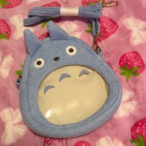 Studio Ghibli My Neighbor Totoro Blue Plush Pochette Shoulder Bag NWOT Donguri